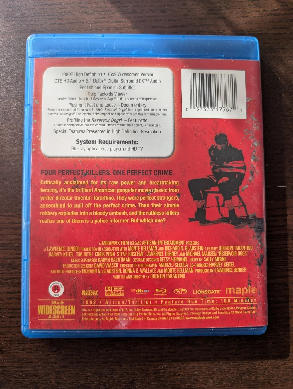 Reservoir Dogs Blu-ray - Picture 3 of 3